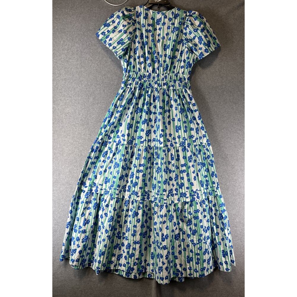 Anthropologie The Sommerset Maxi Dress Size Small Floral Green Blue - Picture 5 of 10